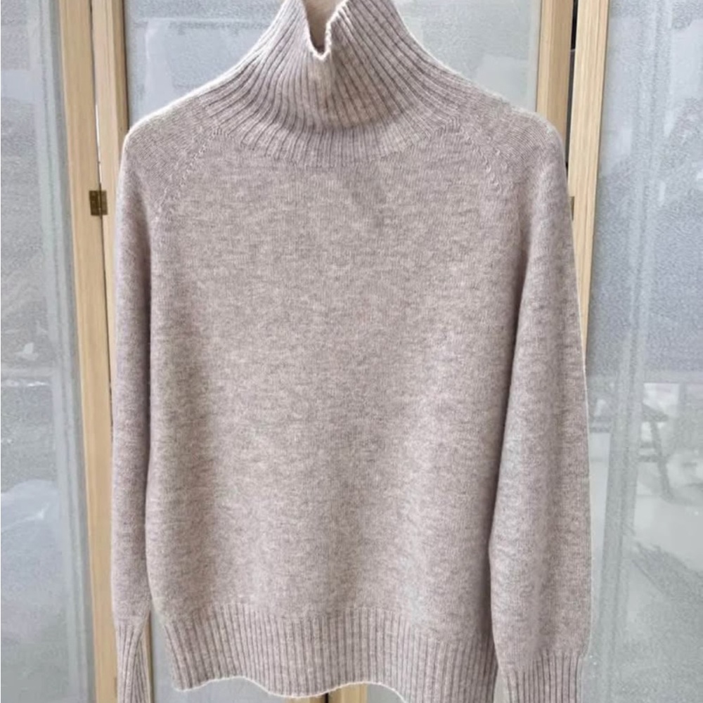 Cozy Gray Cowl Neck Sweater with Plush Knit